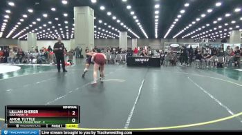 130 lbs Semis (4 Team) - Amor Tuttle, Wisconsin Stevens Point vs Lillian Sherer, Lock Haven