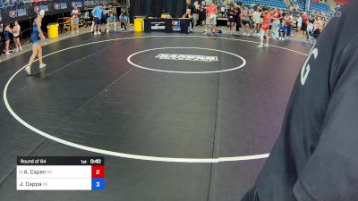 100 lbs Round Of 64 - Alyn Capen, NY vs Joey Cappa, PA