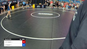100 lbs Round Of 64 - Alyn Capen, NY vs Joey Cappa, PA