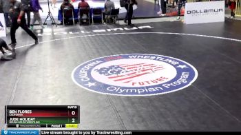 145 lbs Champ. Round 2 - Ben Flores, California vs Jude Holiday, Rough House Wrestling