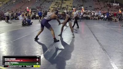 174 lbs Finals (2 Team) - Zane Pannell, Dubuque vs Ryan Riser, Wisconsin-Whitewater