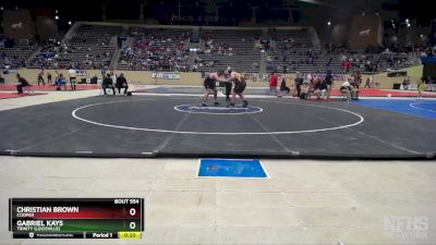 285 lbs Cons. Round 2 - Gabriel Kays, Trinity (Louisville) vs Christian Brown, Cooper