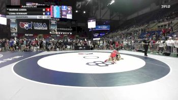 110 lbs Quarters - Marina Loera, KS vs Cora Stewart, WI