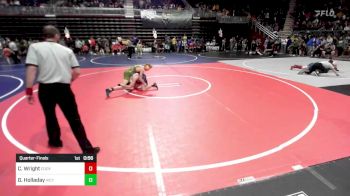 116 lbs Quarterfinal - Cole Wright, Cody WC vs Gage Holladay, Victory WC