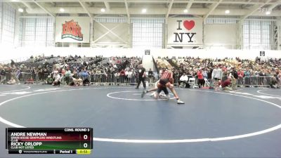 106 lbs Cons. Round 3 - Ricky Orlopp, Club Not Listed vs Andre Newman, Grain House Grapplers Wrestling Club