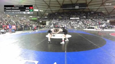 Boys 4A 120 lbs Cons. Round 1 - Travis Rodriguez, Emerald Ridge vs Quincy Willson, South Kitsap