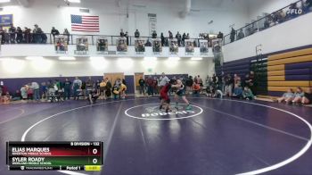 132 lbs Quarterfinal - Elias Marques, Riverton Middle School vs Syler Roady, Worland Middle School