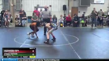 100 lbs Round 3 (8 Team) - Alexander Cecil, NCWAY Crusaders vs Ethan Watson, 84 Athletes