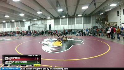 110 lbs Cons. Round 3 - Veronica Von Tersch, Holy Family vs Sara Cespedes, Brighton