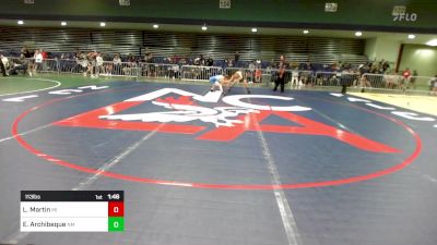 113 lbs Consi Of 32 #1 - Layne Martin, MI vs Eli Archibeque, NM