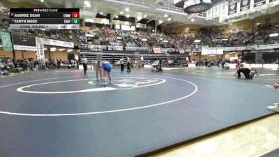 170 lbs Cons. Round 1 - Aubree Dean, Cimarron HS vs Taryn Meek, Chaparral HS