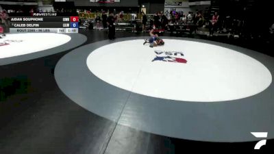 96 lbs Semis - Aidan Souphone, Espana Wrestling vs Caleb Delfin, Lion Of Judah Wrestling Academy