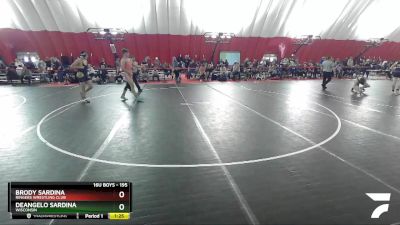 195 lbs Semifinal - Brody Sardina, Ringers Wrestling Club vs Deangelo Sardina, Wisconsin