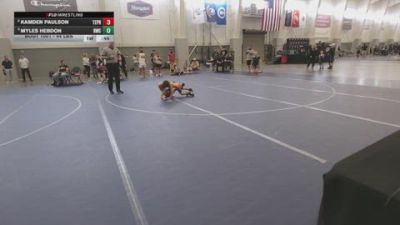 44 lbs Champ. Round 1 - Kamden Paulson, Team Prestige vs Myles Hebdon, Roy Wrestling Club