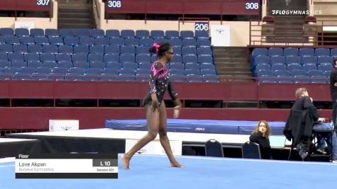 Love Akpan - Floor, Buckeye Gymnastics - 2020 Metroplex Challenge