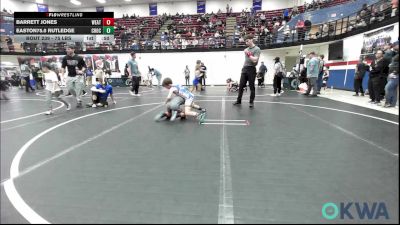 75 lbs 3rd Place - Barrett Jones, Weatherford Youth Wrestling vs Easton75.0 Rutledge, Choctaw Ironman