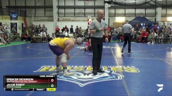 285 lbs Cons. Round 1 - Jacob Raboy, Hunter College vs Spencer Dickinson, Western New England University