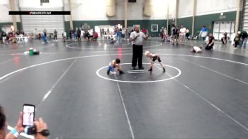 40 lbs Cons. Semi - Armani Lopez, Team Garcia vs Kizer DeLarm, Aurora Wrestling Club
