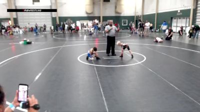 40 lbs Cons. Semi - Armani Lopez, Team Garcia vs Kizer DeLarm, Aurora Wrestling Club