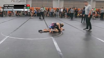 92 lbs Round 2 (4 Team) - Cael Purcell, Neighborhood Wrestling vs Aiden Turner, Brecksville