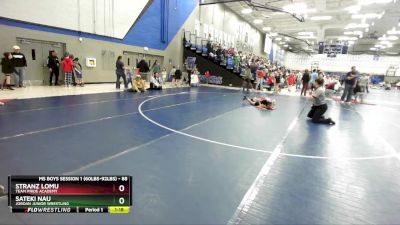 88 lbs Champ. Round 1 - Sateki Nau, Jordan Junior Wrestling vs Stranz Lomu, Team Pride Academy