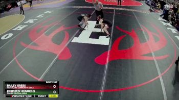 Cons. Round 1 - Bailey Gress, High Plains Community Girls vs Keirsten Heinrichs, Thayer Central Girls