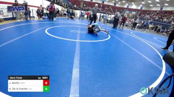 61 lbs Semifinal - Jaysten Wolfe, Division Bell Wrestling vs Alfonso De La Fuente, Clinton Youth Wrestling