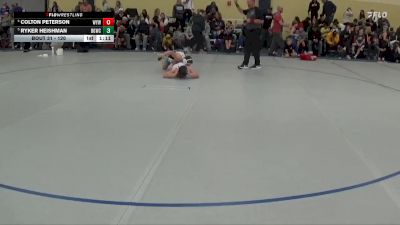 120 lbs Quarterfinal - Colton Peterson, Wayzata Youth Wrestling vs Ryker Heishman, Big Game Wrestling Club