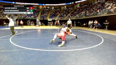 155 lbs Consy 1 - Jaykob Sample, West Branch vs Gavin Whitenight, Milton