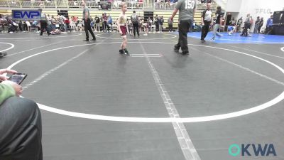 55 lbs Quarterfinal - Case Mccabe, Cowboy Wrestling Club vs Hayes Flanagan, Rough Riders