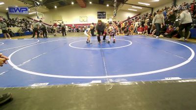 43 lbs Round Of 32 - Jace Bechtel, Skiatook Youth Wrestling vs Rafe Evans, Tiger Trained Wrestling