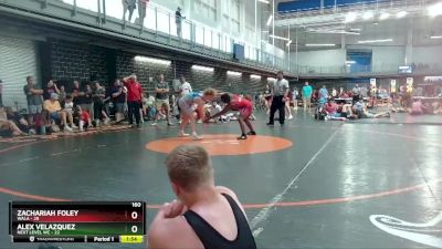 160 lbs Round 5 (10 Team) - Zachariah Foley, WALA vs Alex Velazquez, Next Level WC