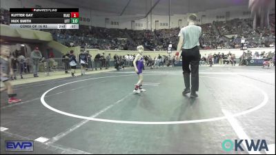 49 lbs Consi Of 16 #2 - Creek Laughlin, Chickasha Wrestling vs Rhett Woolman, Tiger Trained Wrestling