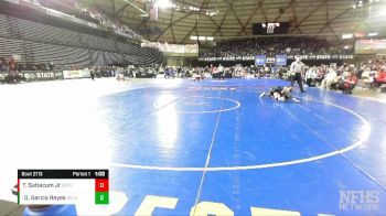 2A 106 lbs Quarterfinal - D`Anthony Garcia Reyes, Selah vs Ty Satiacum Jr, Orting