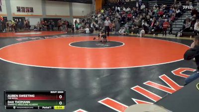 N-2 lbs Quarterfinal - Dax Thomann, Hawkeye Wrestling Academy vs Auben Sweeting, The Royal