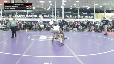 140 lbs Quarterfinal - Michael Gorrell, Blue Knights Alpha vs Blake Boyer, Kraken Grizzly - HSC