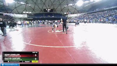 120 lbs 1st Place Match - Paxton Sanchez, Cement City Wrestling Club vs Adam Lewellen, Steelclaw Wrestling Club