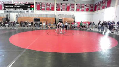 120 lbs Consi Of 8 #1 - Brayden Pouliot, Beverly vs Baysangur Imakaev, Needham