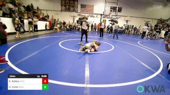 66 lbs Semifinal - Kaisen Kelley, Pryor Tigers vs Dax Culie, Wagoner Takedown Club