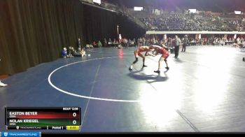 160 lbs Cons. Semi - Nolan Kriegel, Iowa vs Easton Beyer, Iowa