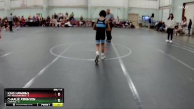 84 lbs Round 2 (8 Team) - Charlie Atkinson, CTWHALE vs King Hawkins, Mat Assassins Red