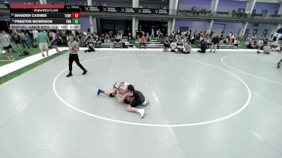 Junior Boys - 113 lbs Champ. Round 2 - Preston Morrison, Fitz Wrestling Academy vs Shaiden Casner, Team Wyoming