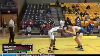 125 lbs 3rd Place Match - Isham Peace, Lander vs Kevin Radcliff, Limestone