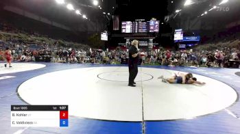 126 lbs Cons 32 #1 - Ben Kohler, Utah vs Carlos Valdiviezo, California