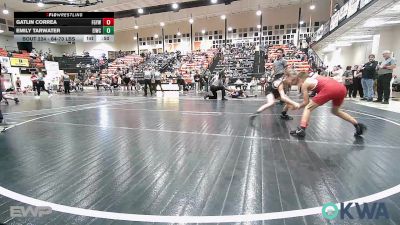 64-70 lbs Rr Rnd 2 - Gatlin Correa, Fort Gibson Youth Wrestling vs Emily Tarwater, Eufaula Ironheads Wrestling Club