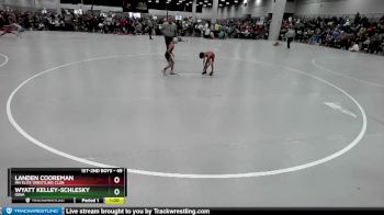 49 lbs Champ. Round 2 - Landen Cooreman, MN Elite Wrestling Club vs Wyatt Kelley-Schlesky, Iowa