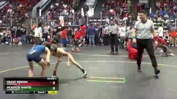 67 lbs Round 2 (4 Team) - Grant Berden, Clarkston vs McKenzie Mantei, Dundee White