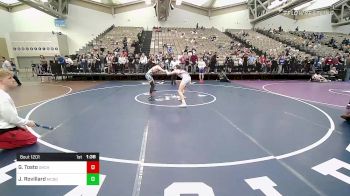 128-I lbs Quarterfinal - Gabriel Tosto, Orchard South WC vs John Rovillard, McDonald Wrestling Academy