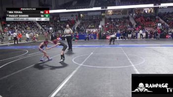 55 lbs Cons. Round 2 - Mia Yoxall, Phillipsburg Wrestling Club vs Paisley Somers, Trailhands