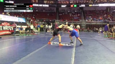 3A-215 lbs Cons. Round 2 - Nick Milburn, Newton vs Van Flynn, Council Bluffs Abraham Lincoln